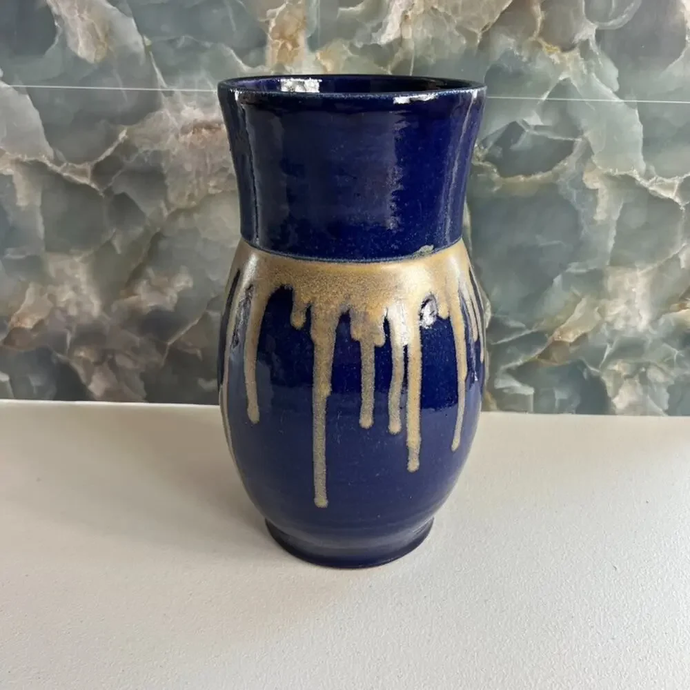 Studio Art Pottery Stoneware Vase 10